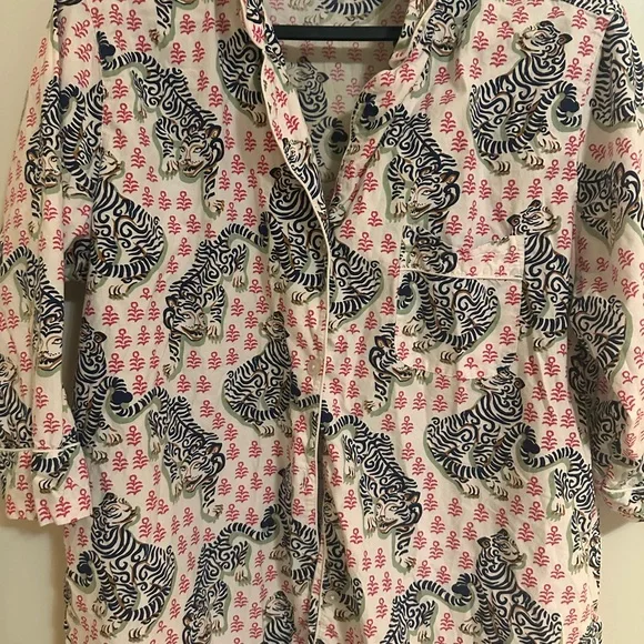 Printfresh Multicolor tiger Patterned Night Shirt (night gown) - Picture 5 of 13